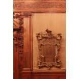 ☘ A giltwood mirror of Chippendale style,