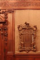 ☘ A giltwood mirror of Chippendale style,