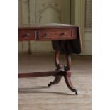 ☘ A Regency mahogany sofa table,