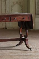 ☘ A Regency mahogany sofa table,