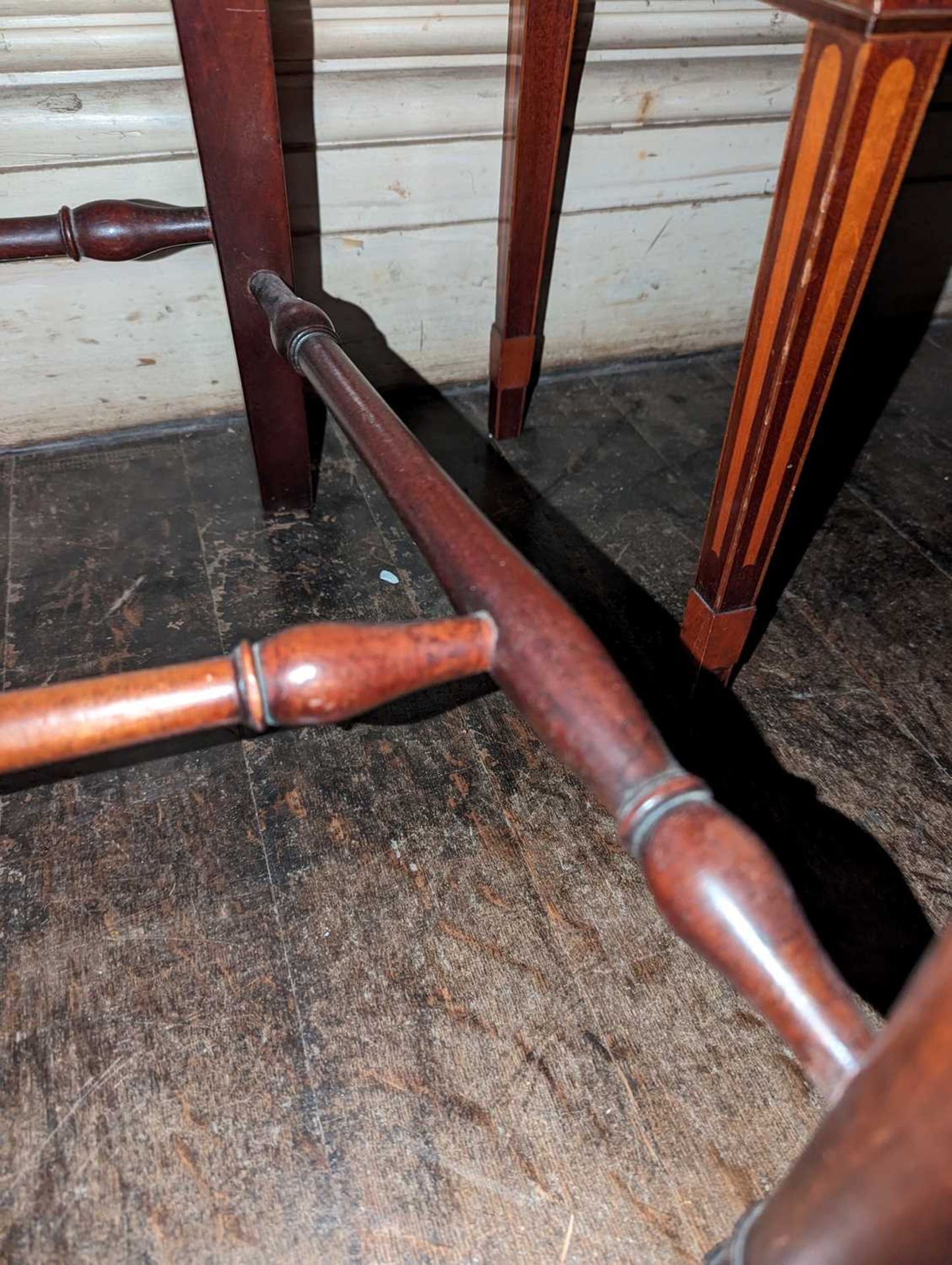 ☘ A set of six Regency rail-back dining chairs, - Bild 9 aus 13