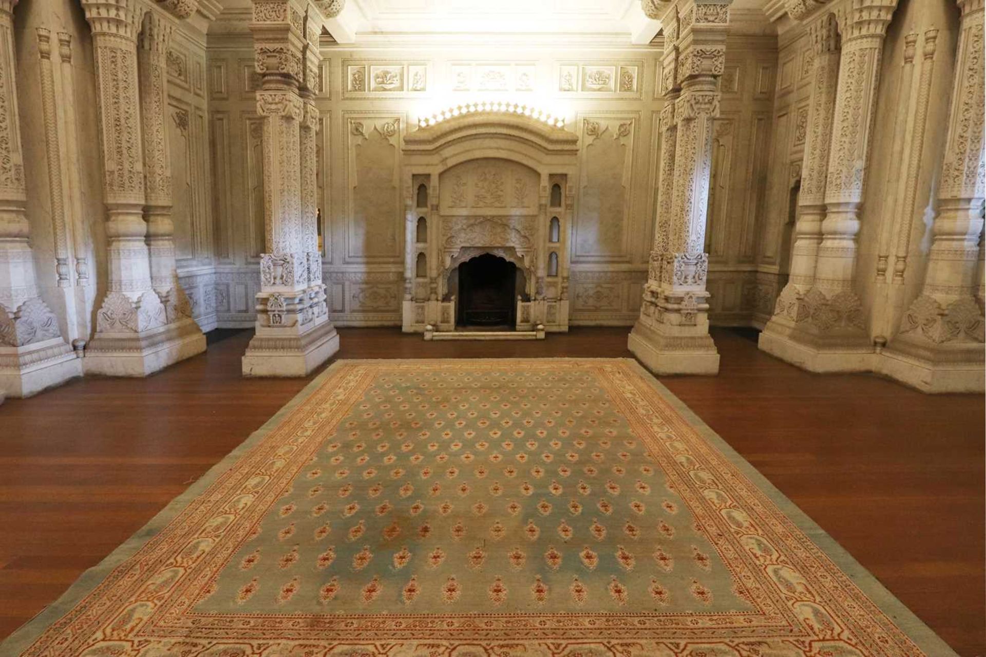 ☘ A large blue Amritsar carpet, - Image 22 of 38