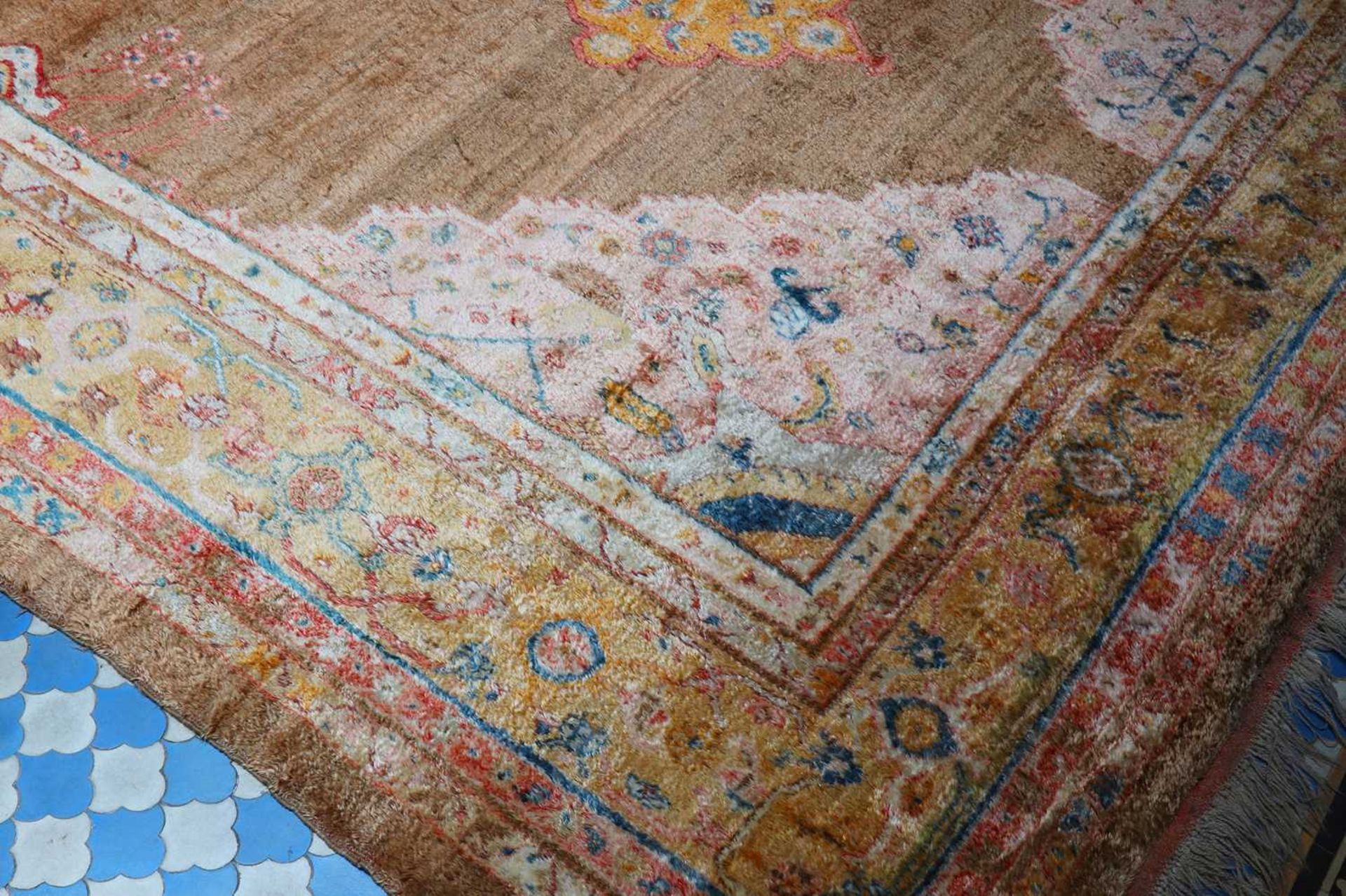 ☘ A Kurdish wool carpet, - Image 12 of 48