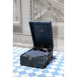 ☘ An HMV portable gramophone,