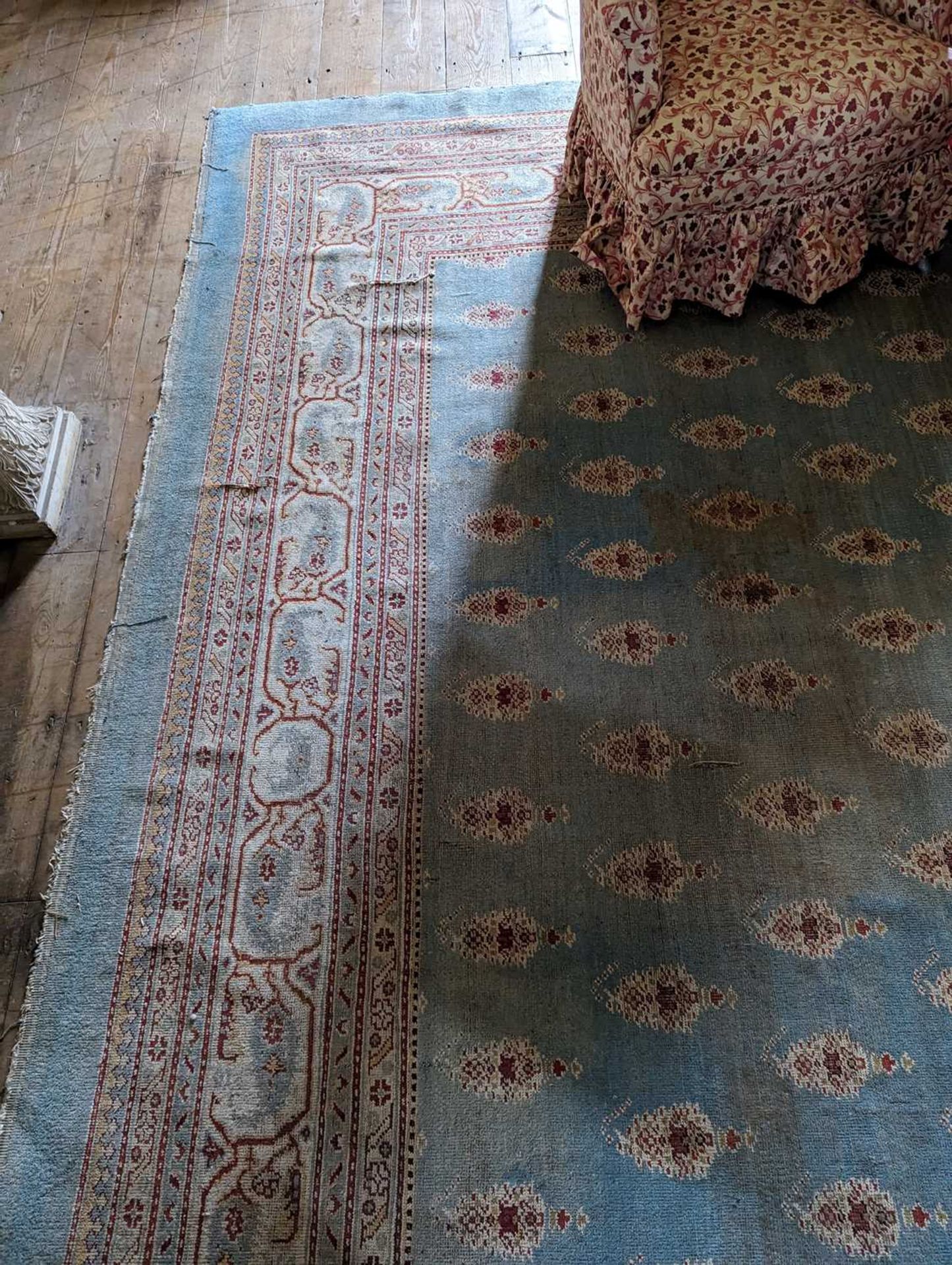 ☘ A large blue Amritsar carpet, - Image 32 of 38