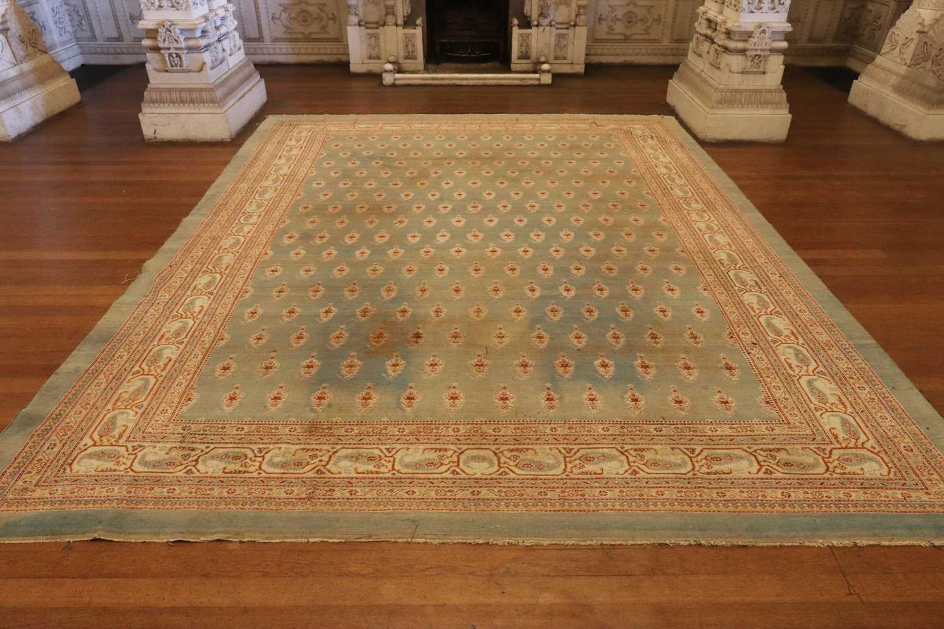 ☘ A large blue Amritsar carpet, - Image 16 of 38