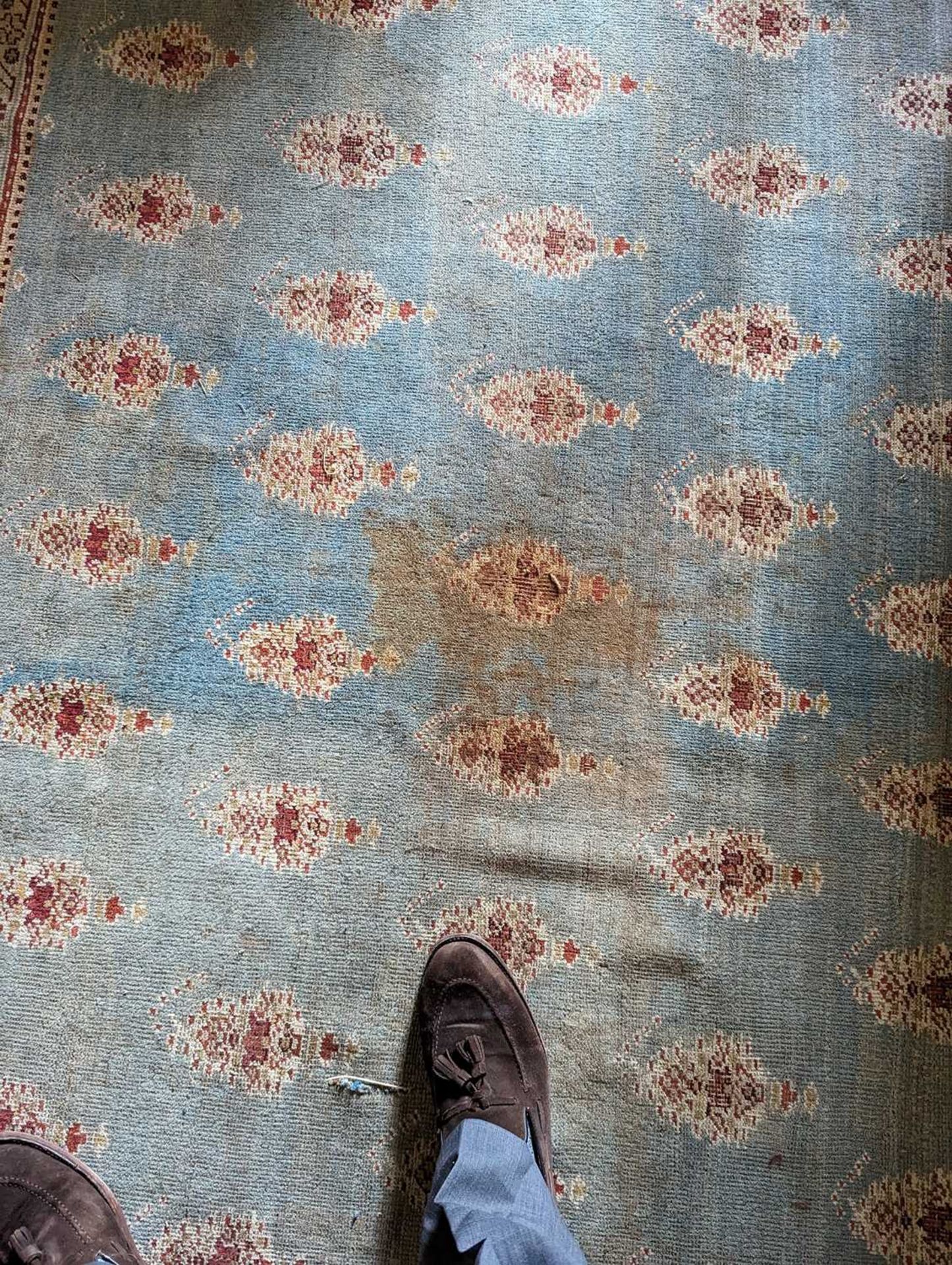 ☘ A large blue Amritsar carpet, - Image 26 of 38
