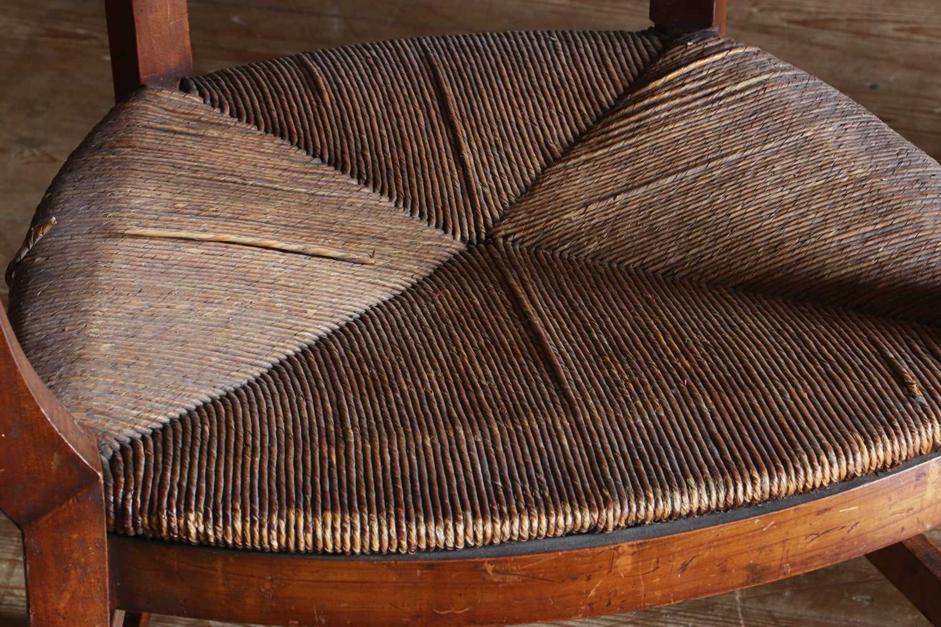 ☘ A set of four Biedermeier walnut bar-back armchairs, - Bild 4 aus 26