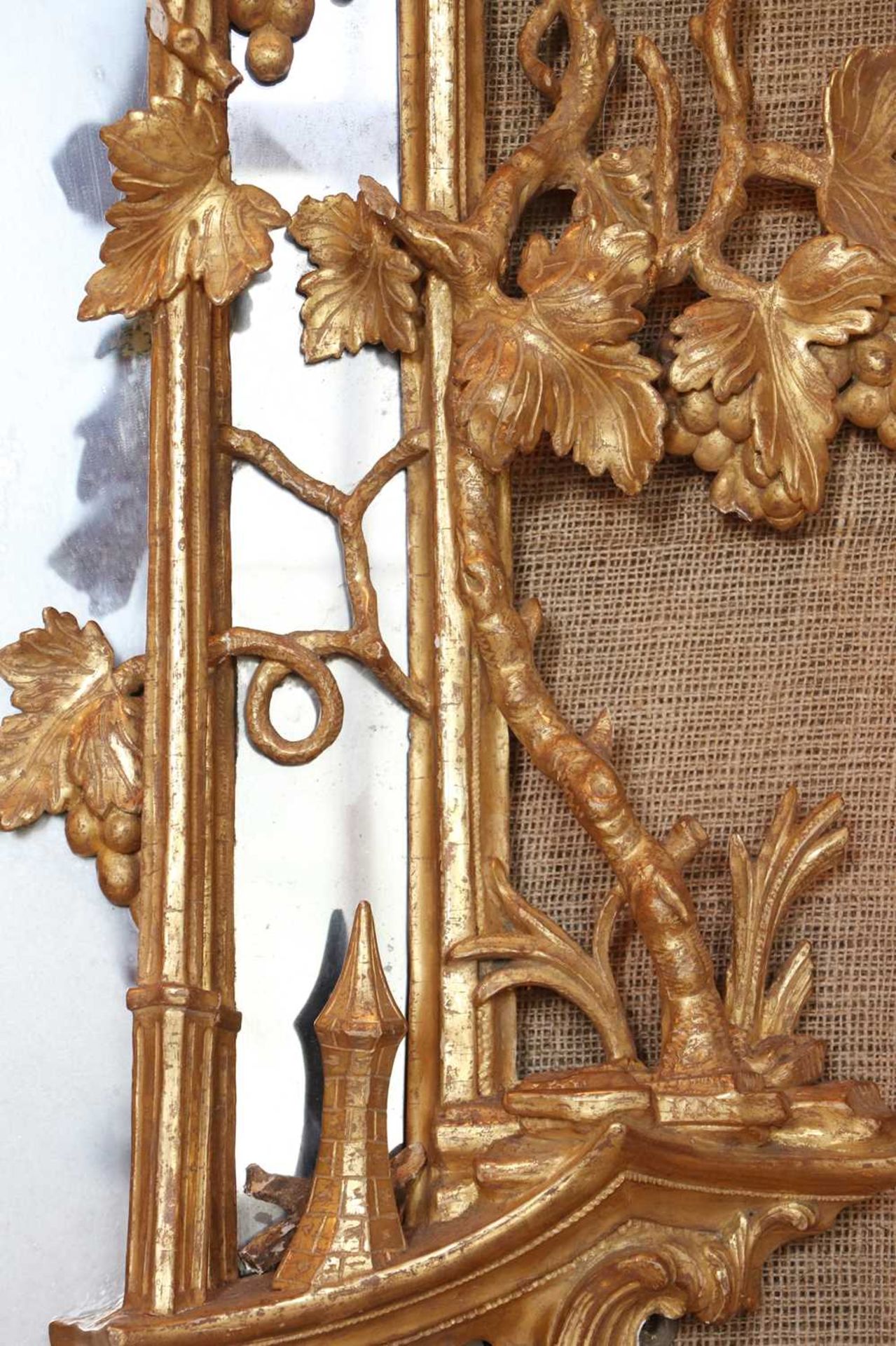 ☘ A George III giltwood mirror, - Image 4 of 17