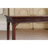 A George III mahogany serving table,