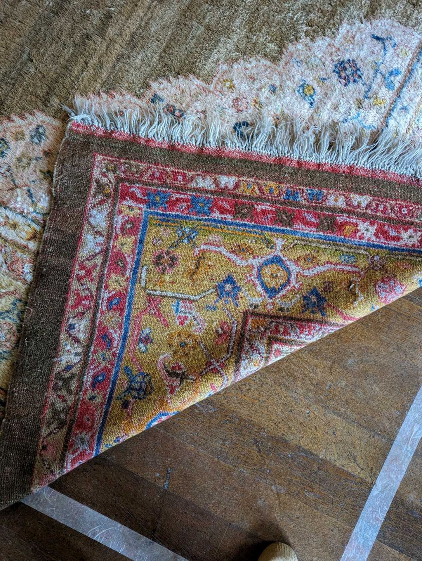 ☘ A Kurdish wool carpet, - Image 48 of 48