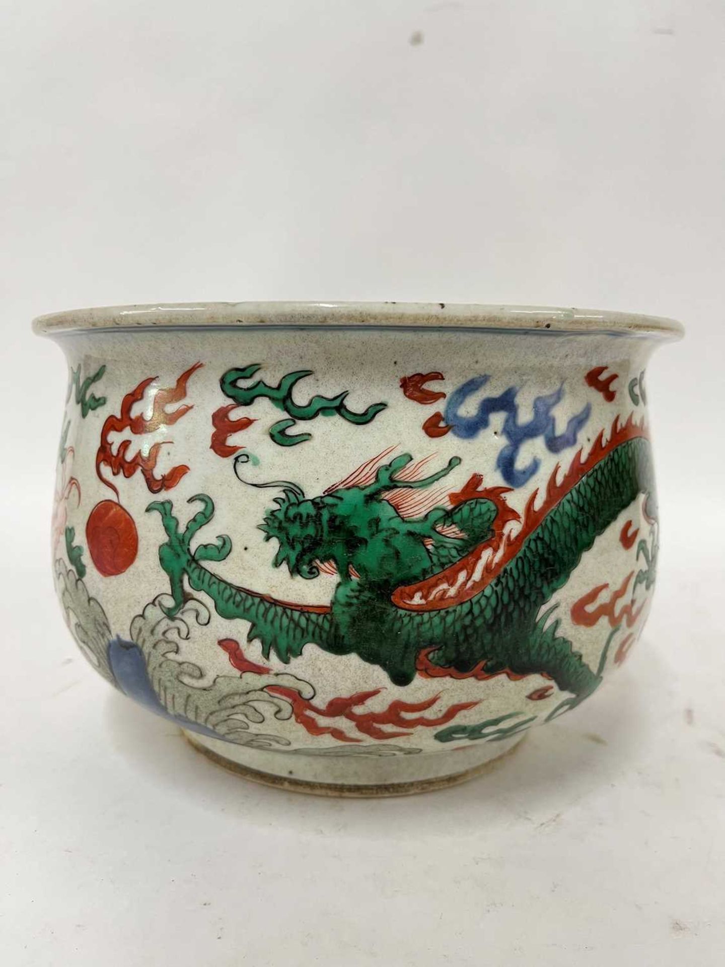 ☘ A Chinese wucai incense burner, - Image 41 of 42