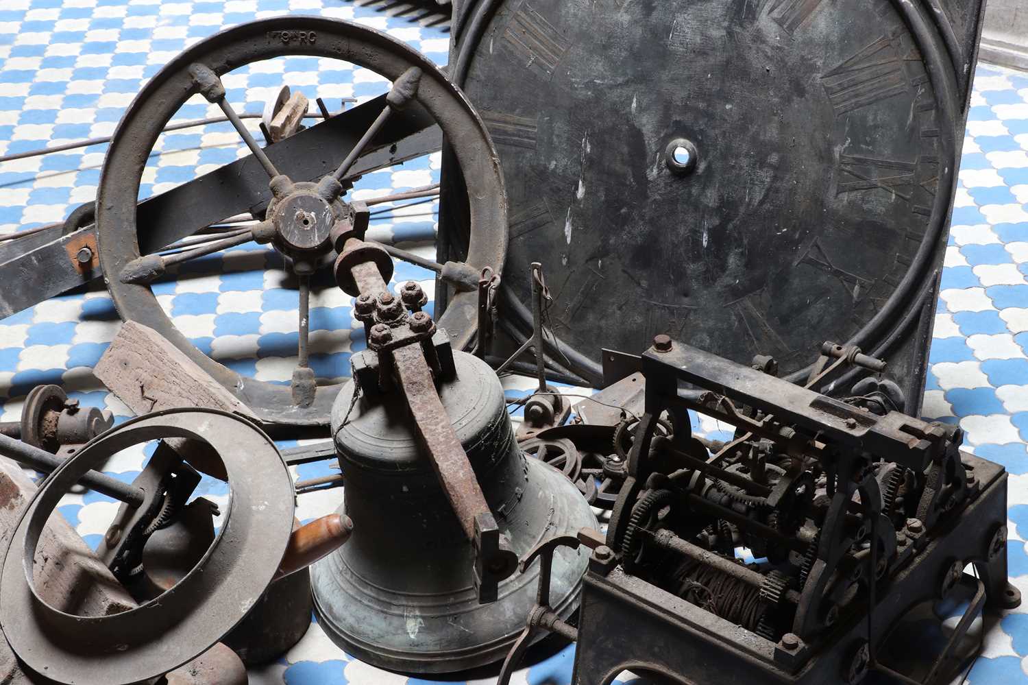 A Victorian turret clock and bell by Gillett & Johnston, Croydon,