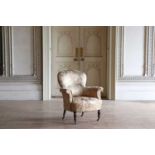 ☘ A Victorian upholstered armchair,
