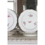 ☘ A group of Sèvres and Sèvres-style porcelain plates,