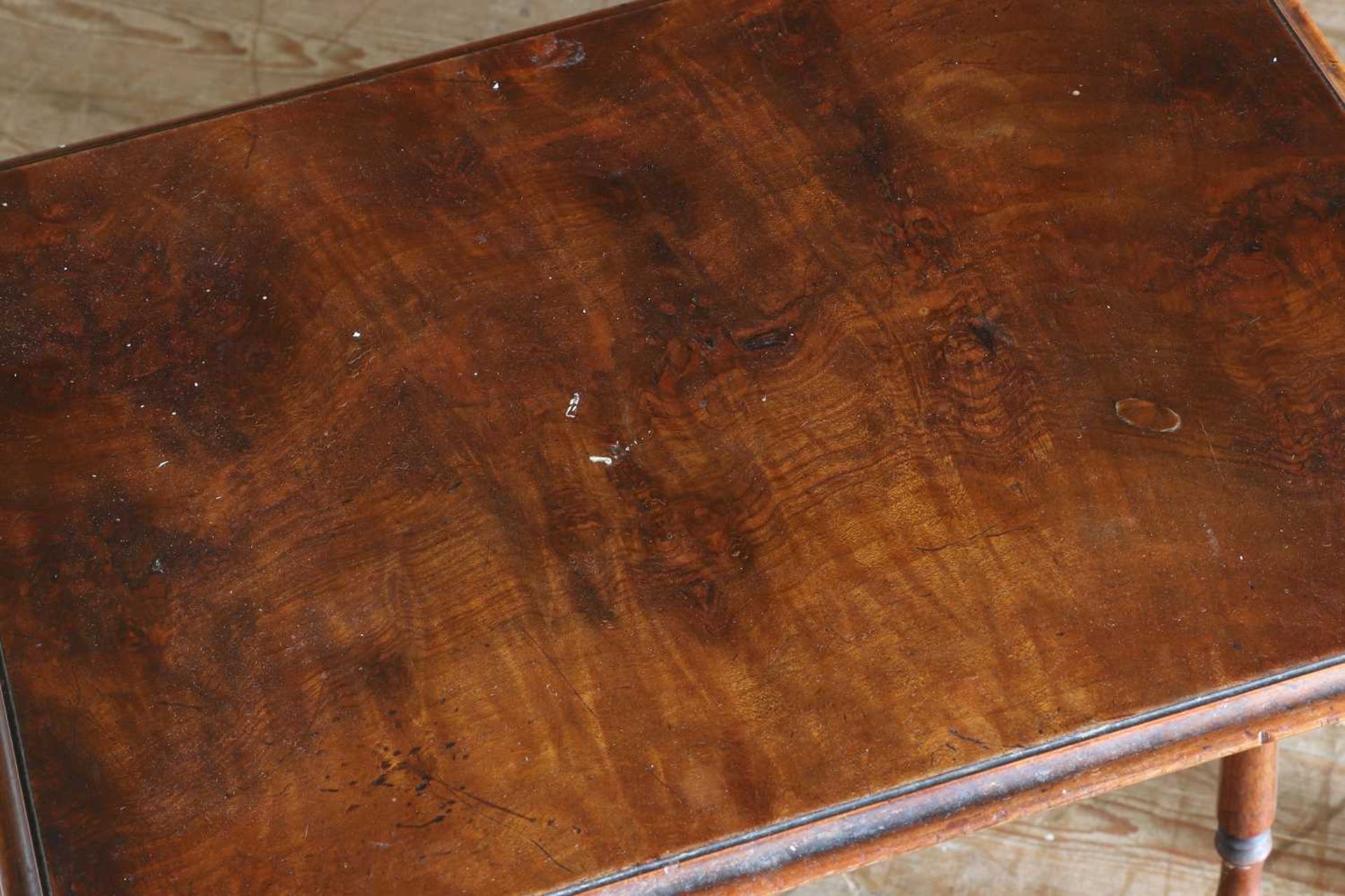 ☘ A Regency mahogany and inlaid quartetto table, - Bild 3 aus 8