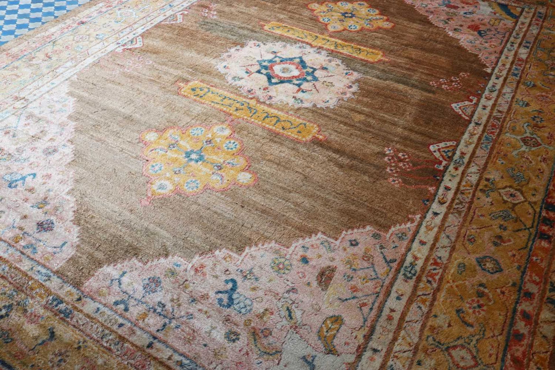 ☘ A Kurdish wool carpet, - Image 14 of 48