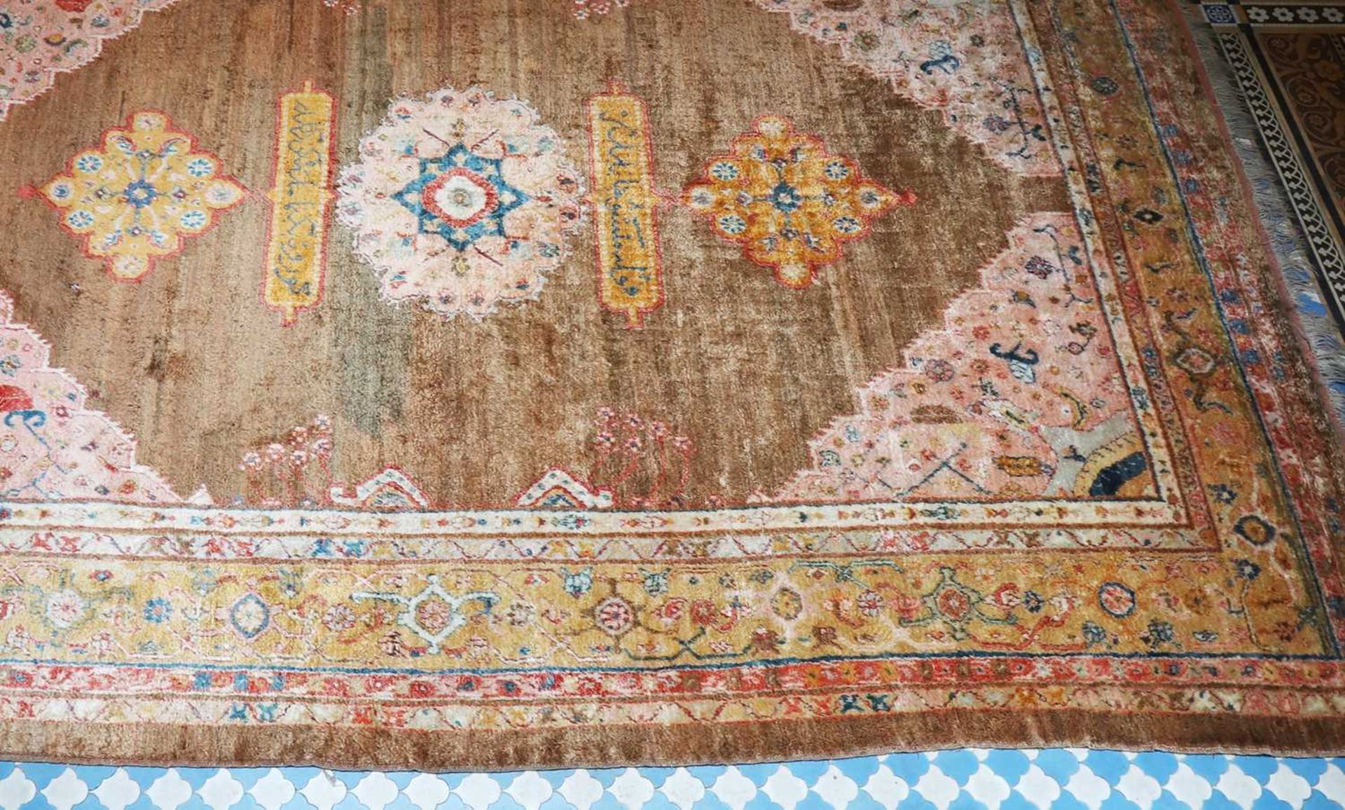 ☘ A Kurdish wool carpet, - Image 5 of 48