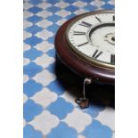 ☘ A nightwatchman’s walnut dial clock by J N Moore & Sons, London,