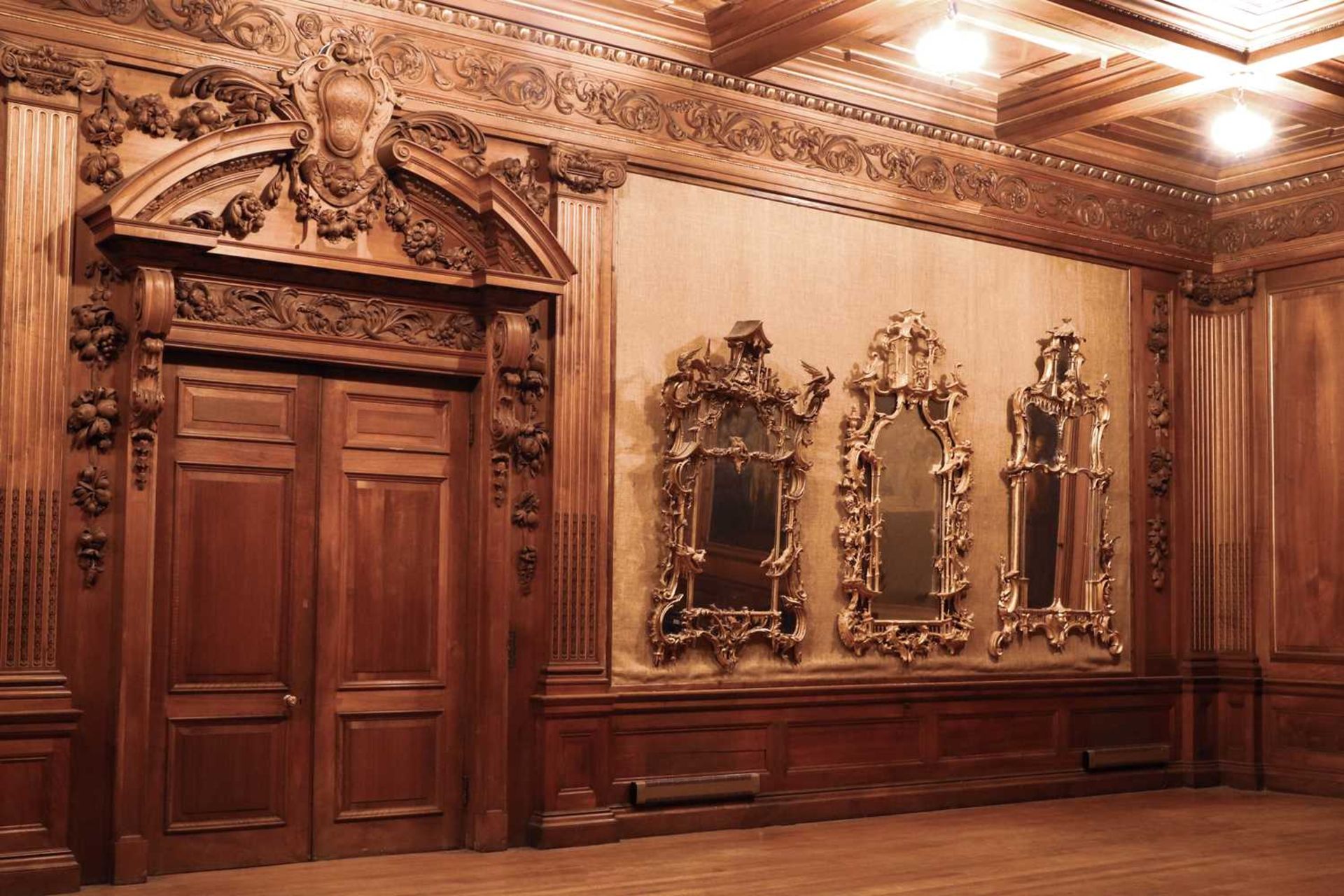☘ A George III giltwood mirror, - Image 3 of 17