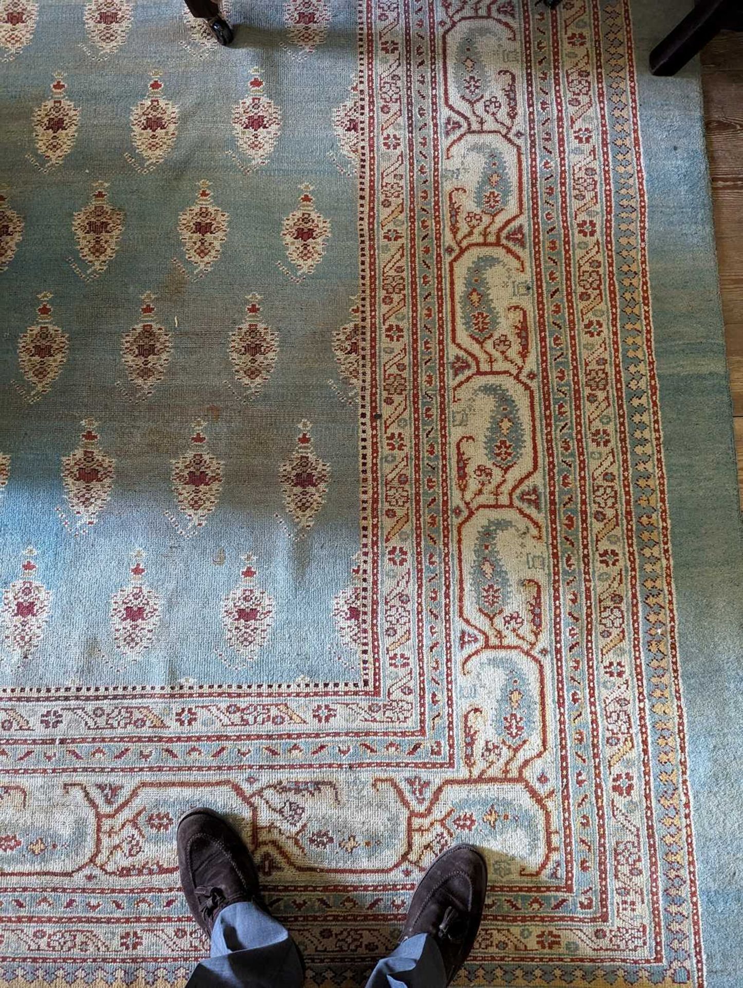 ☘ A large blue Amritsar carpet, - Image 27 of 38
