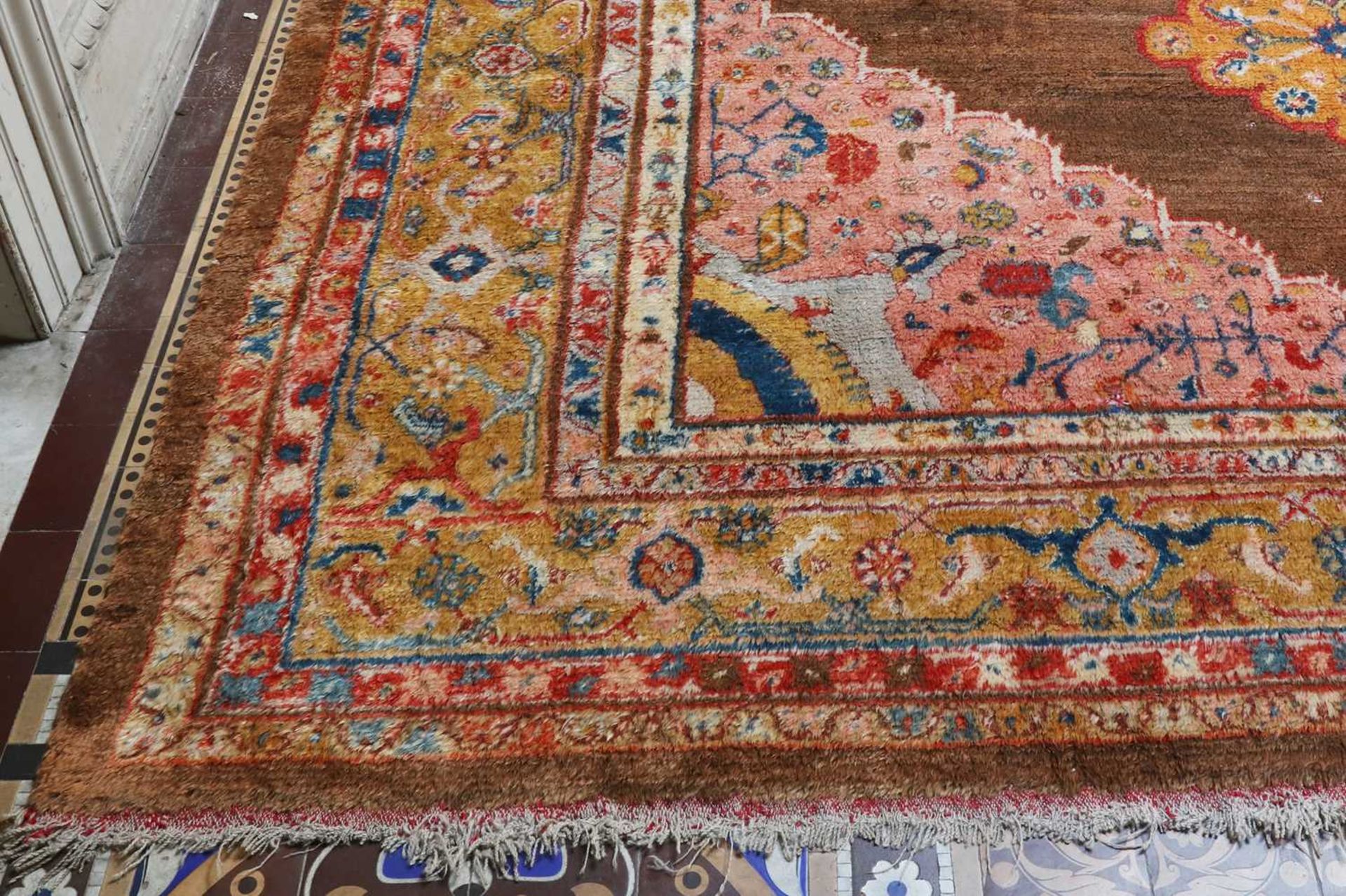 ☘ A Kurdish wool carpet, - Image 6 of 48