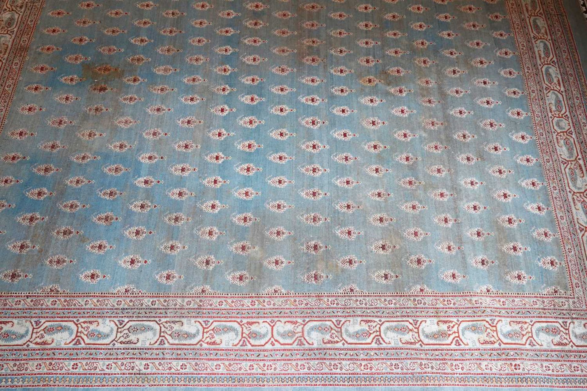 ☘ A large blue Amritsar carpet, - Image 10 of 38