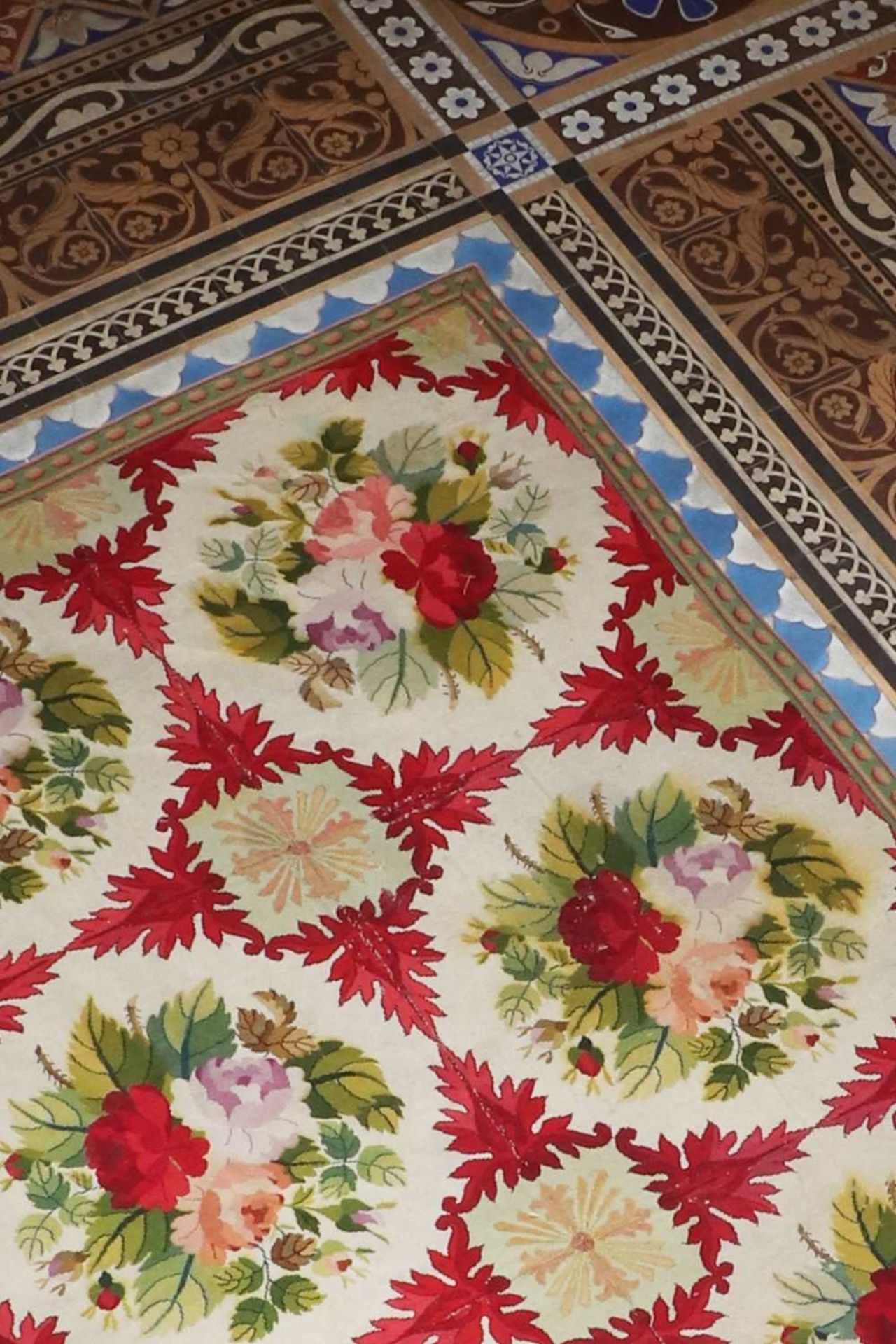 ☘ A French needlepoint carpet,