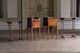 ☘ A Regency mahogany and inlaid quartetto table,