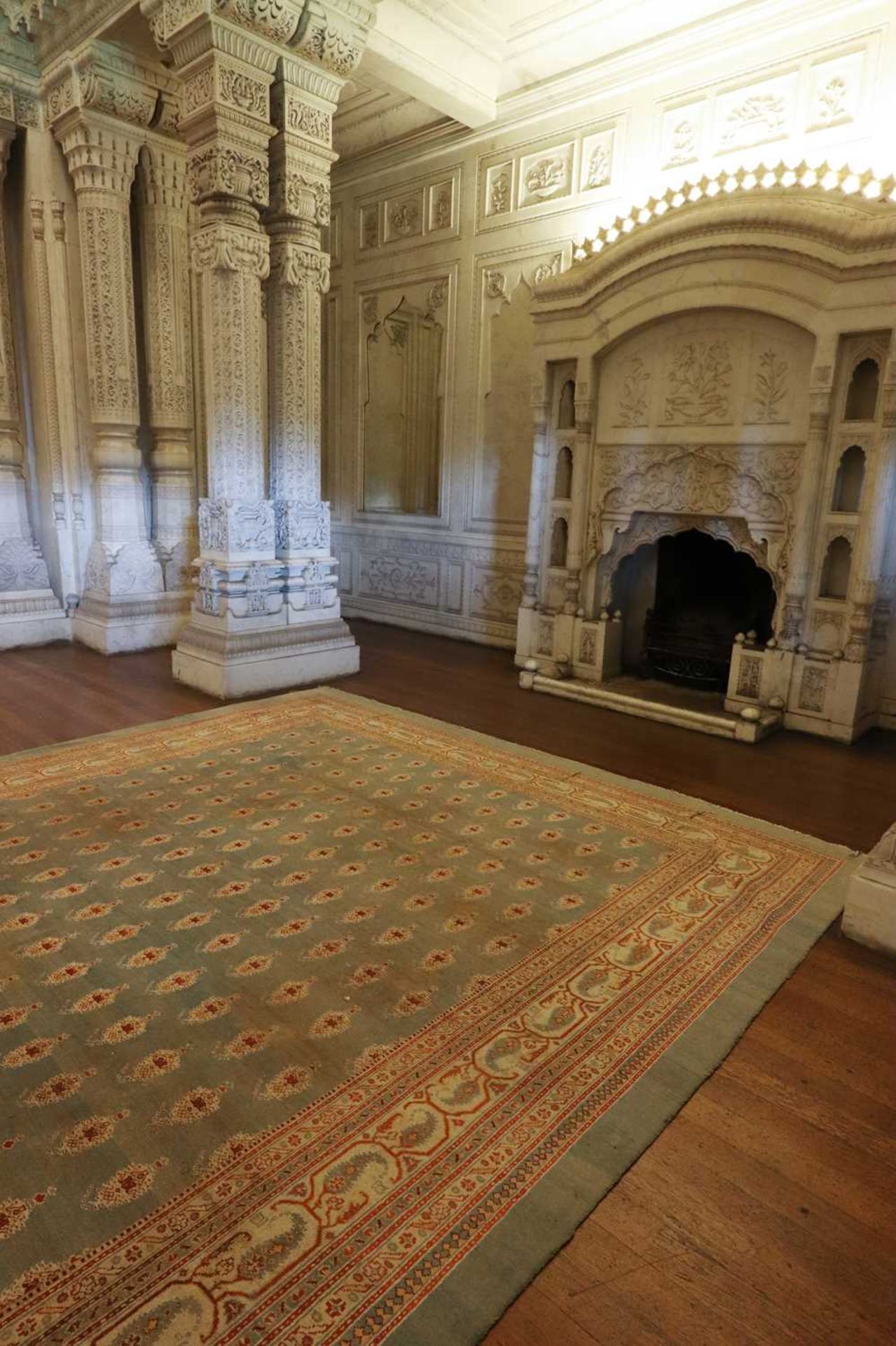 ☘ A large blue Amritsar carpet, - Image 12 of 38