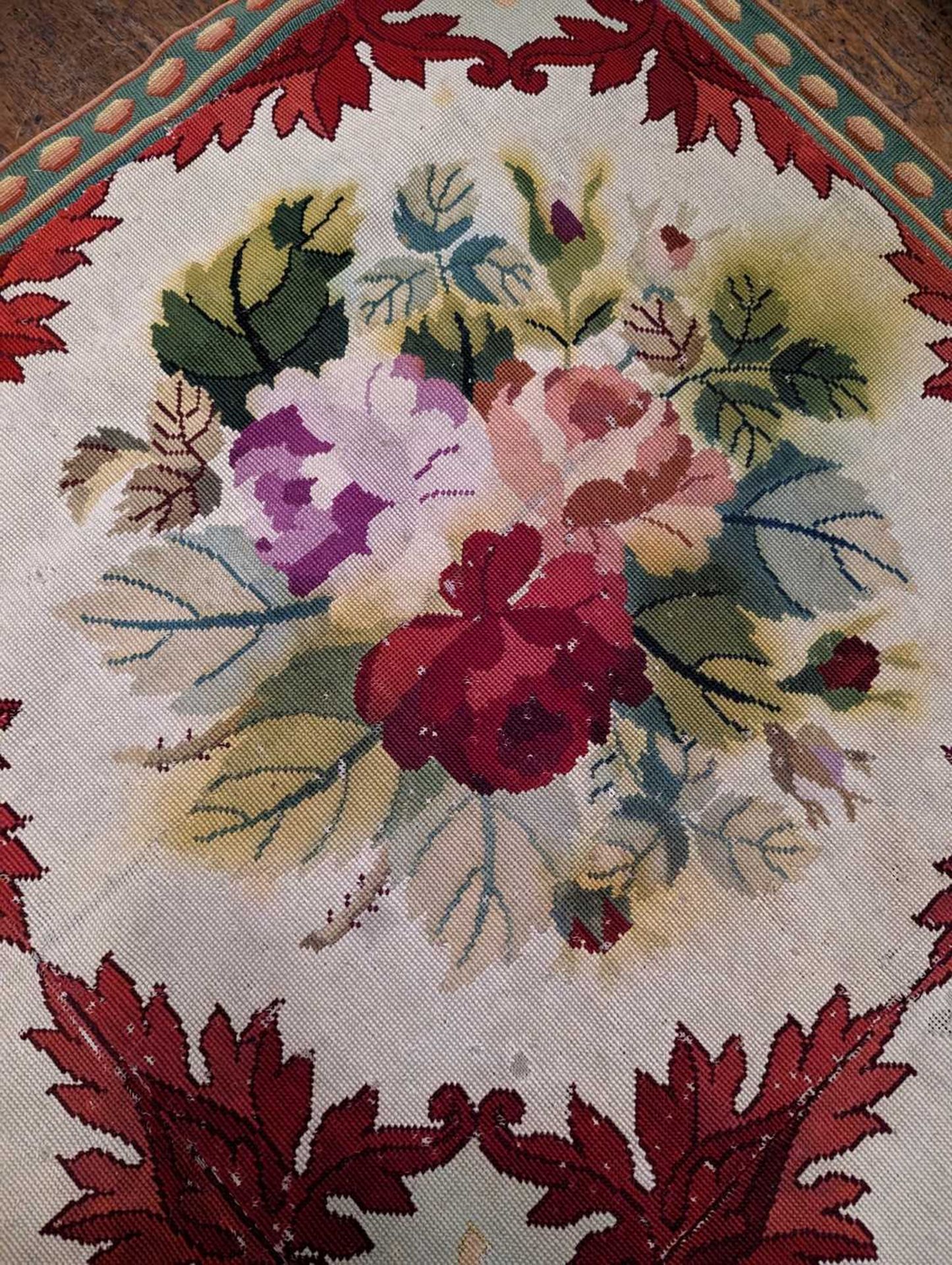 ☘ A French needlepoint carpet, - Image 12 of 12