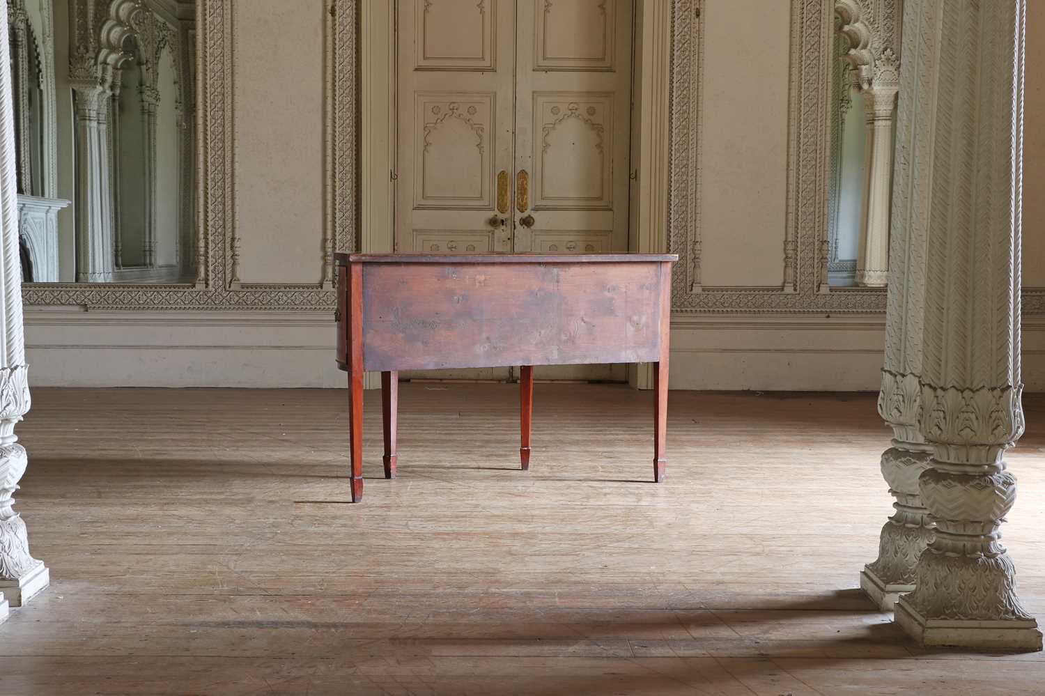 ☘ A George III-style mahogany bow-front sideboard, - Image 10 of 15