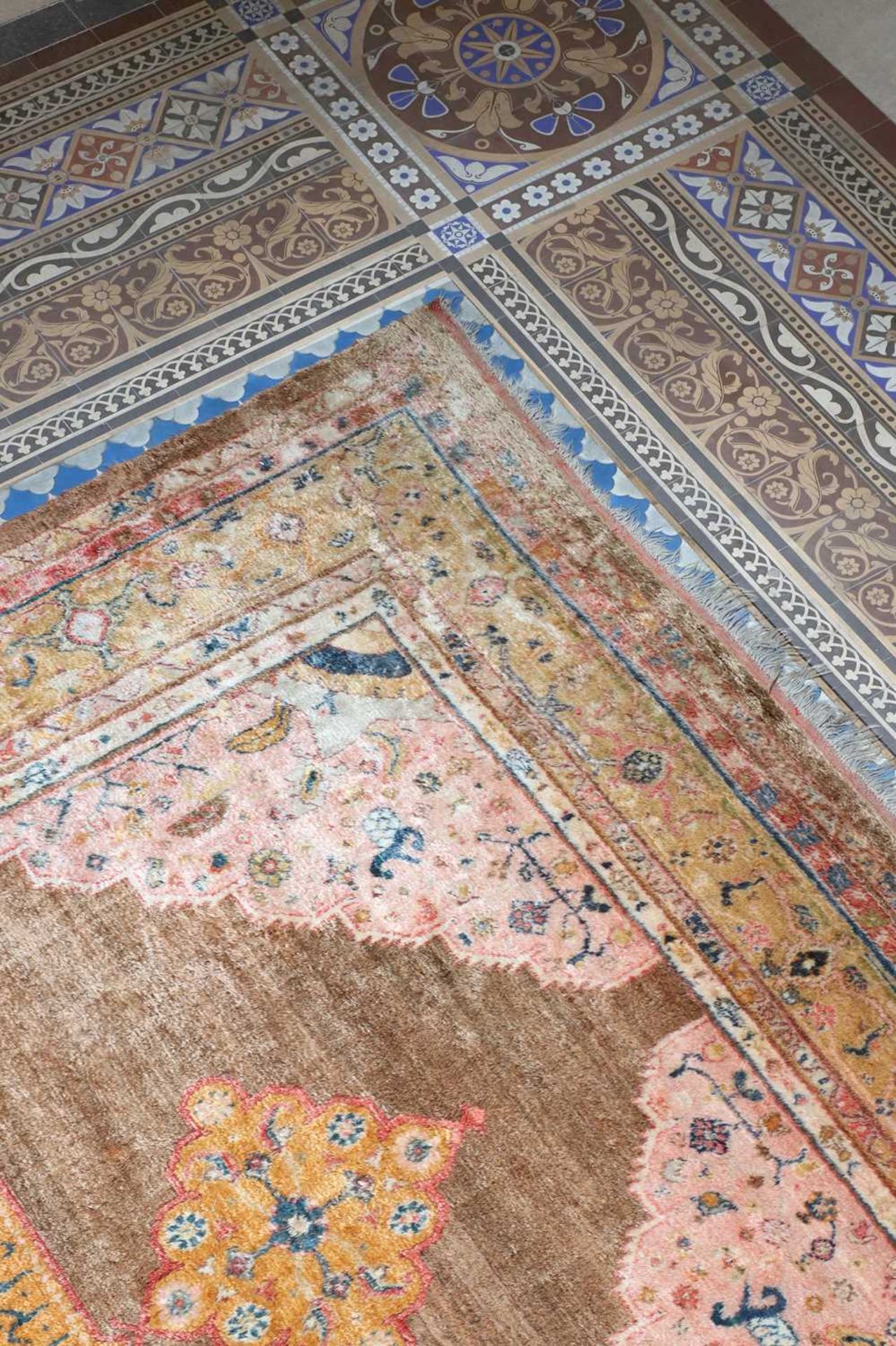 ☘ A Kurdish wool carpet,
