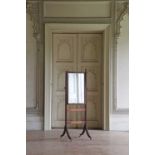 ☘ A mahogany cheval dressing mirror,