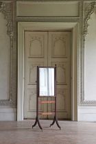 ☘ A mahogany cheval dressing mirror,