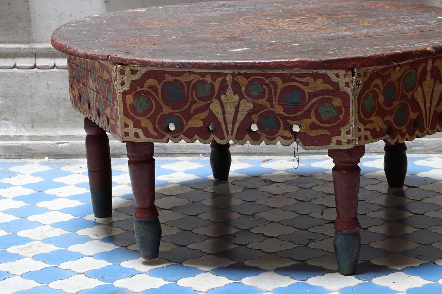 A painted table, - Image 2 of 38