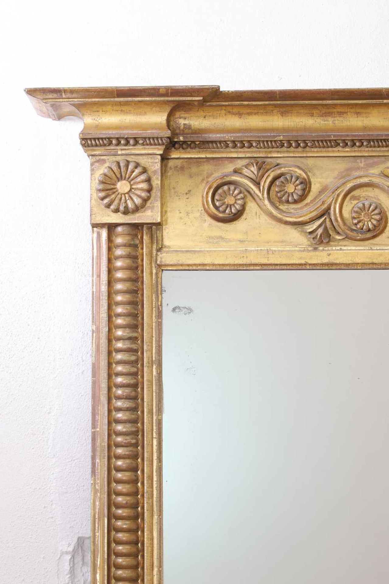 A George IV giltwood and gesso overmantel mirror - Image 3 of 5