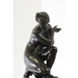 A grand tour bronze figure after the antique,