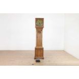 A late Regency oak longcase clock,