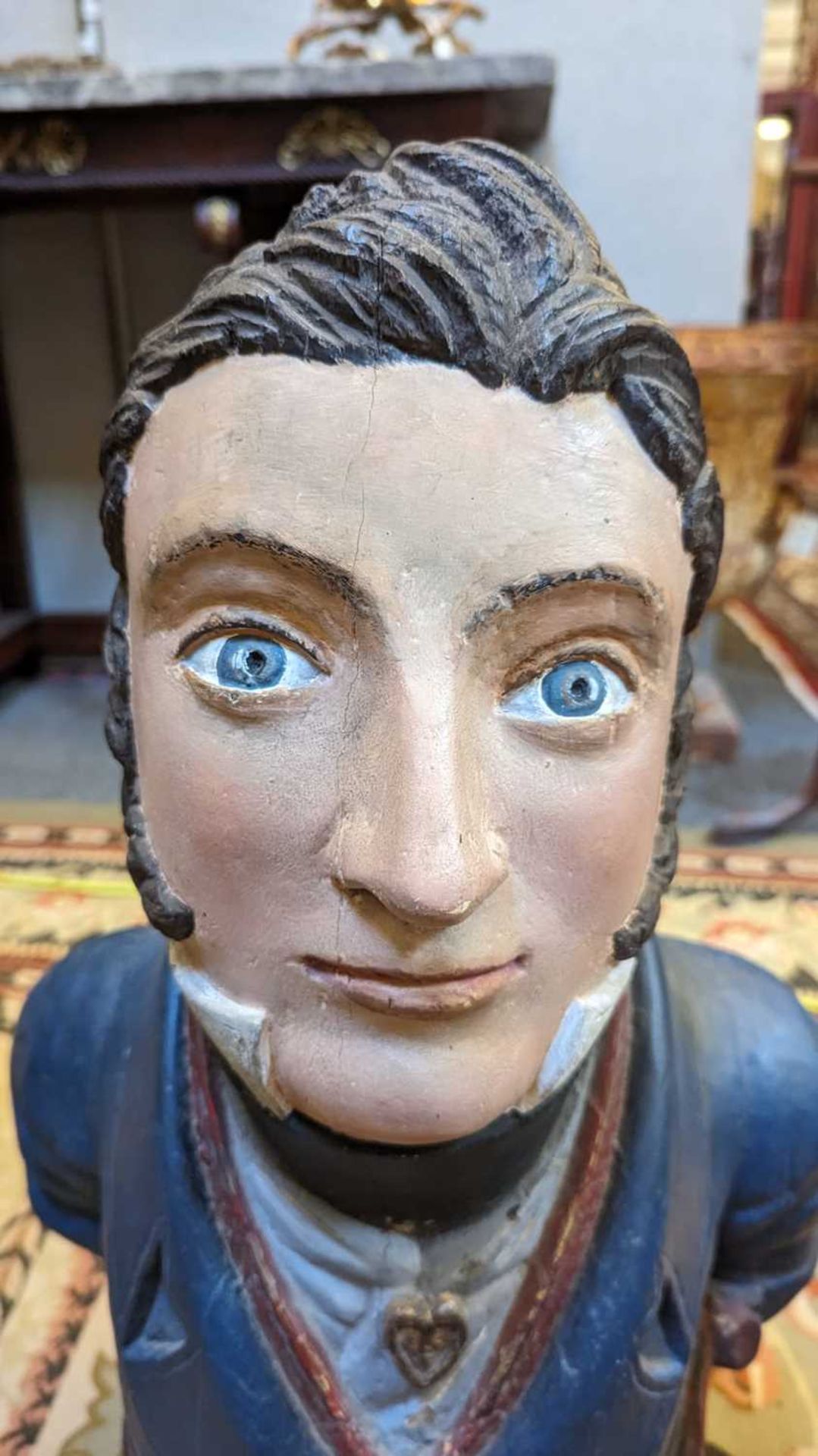 A carved and painted figurehead, - Image 18 of 18