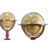 A pair of terrestrial and celestial library globes by J & W Cary,