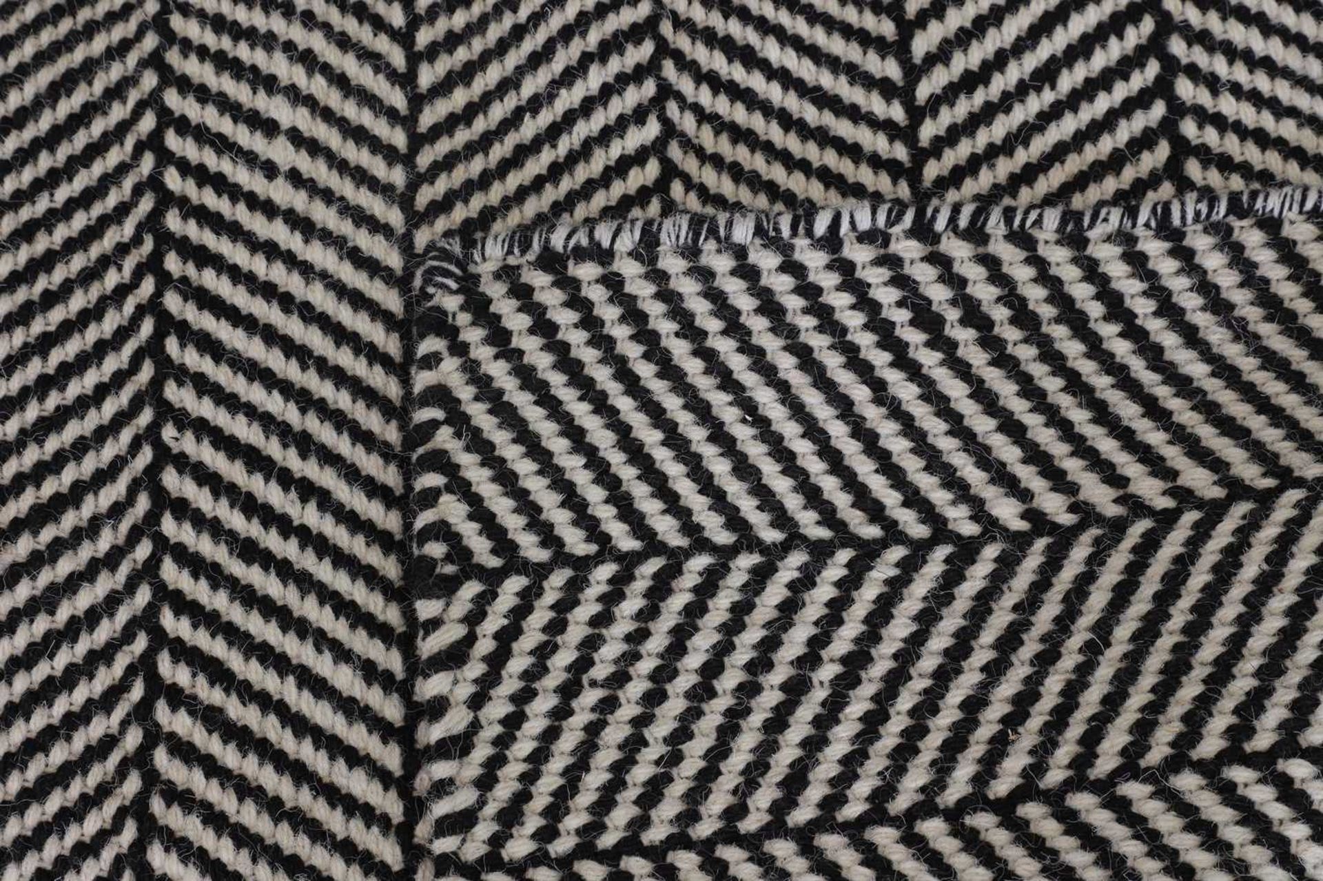 An herringbone wool carpet, - Image 4 of 5