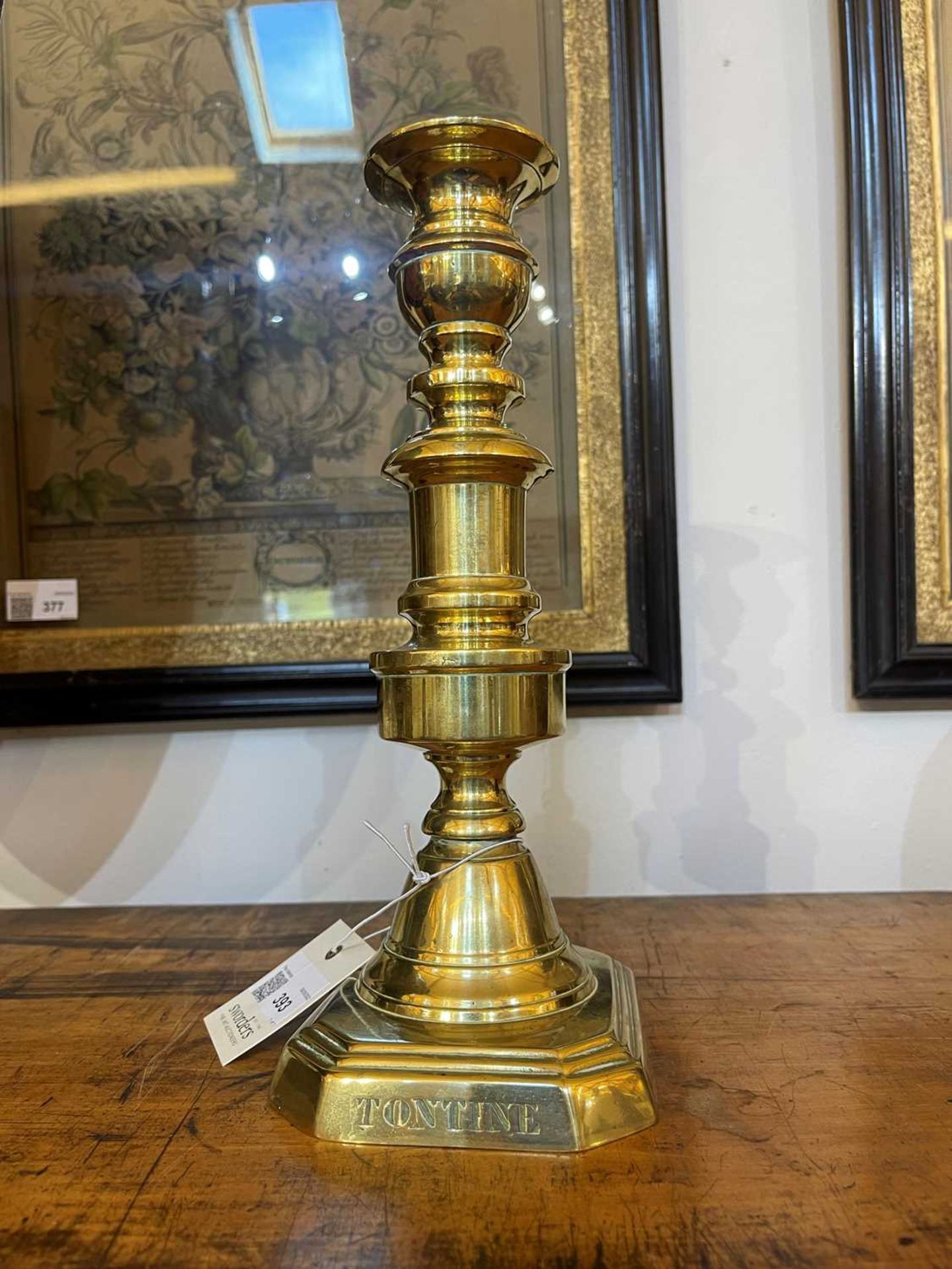 A pair of Victorian brass candlesticks, - Image 15 of 30