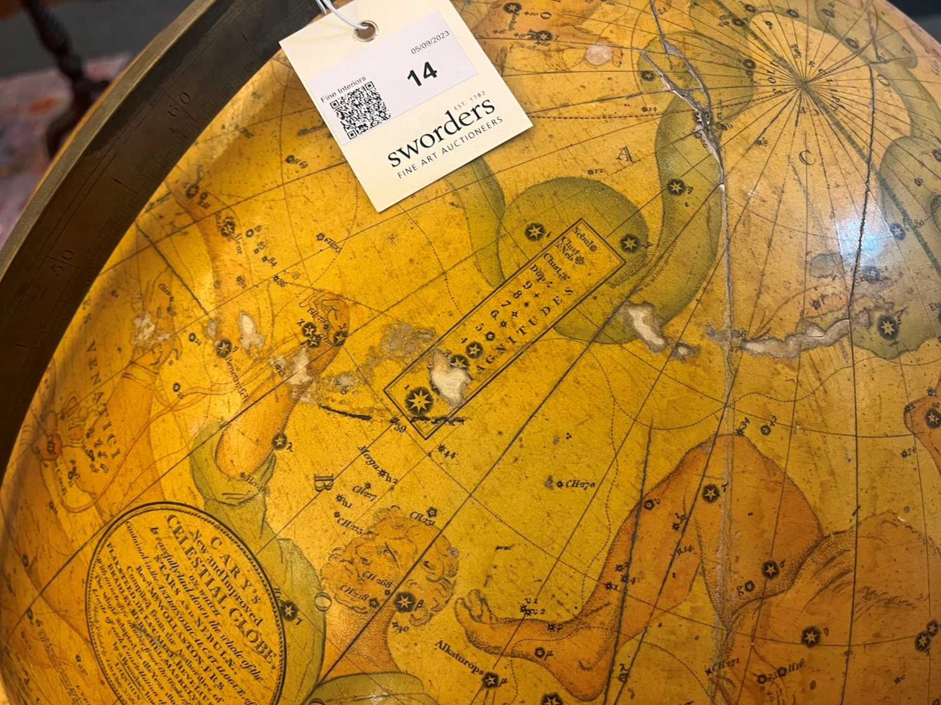 A large celestial library globe by J & W Cary, - Bild 30 aus 84