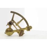 A small George III brass sextant by Matthew Berge,