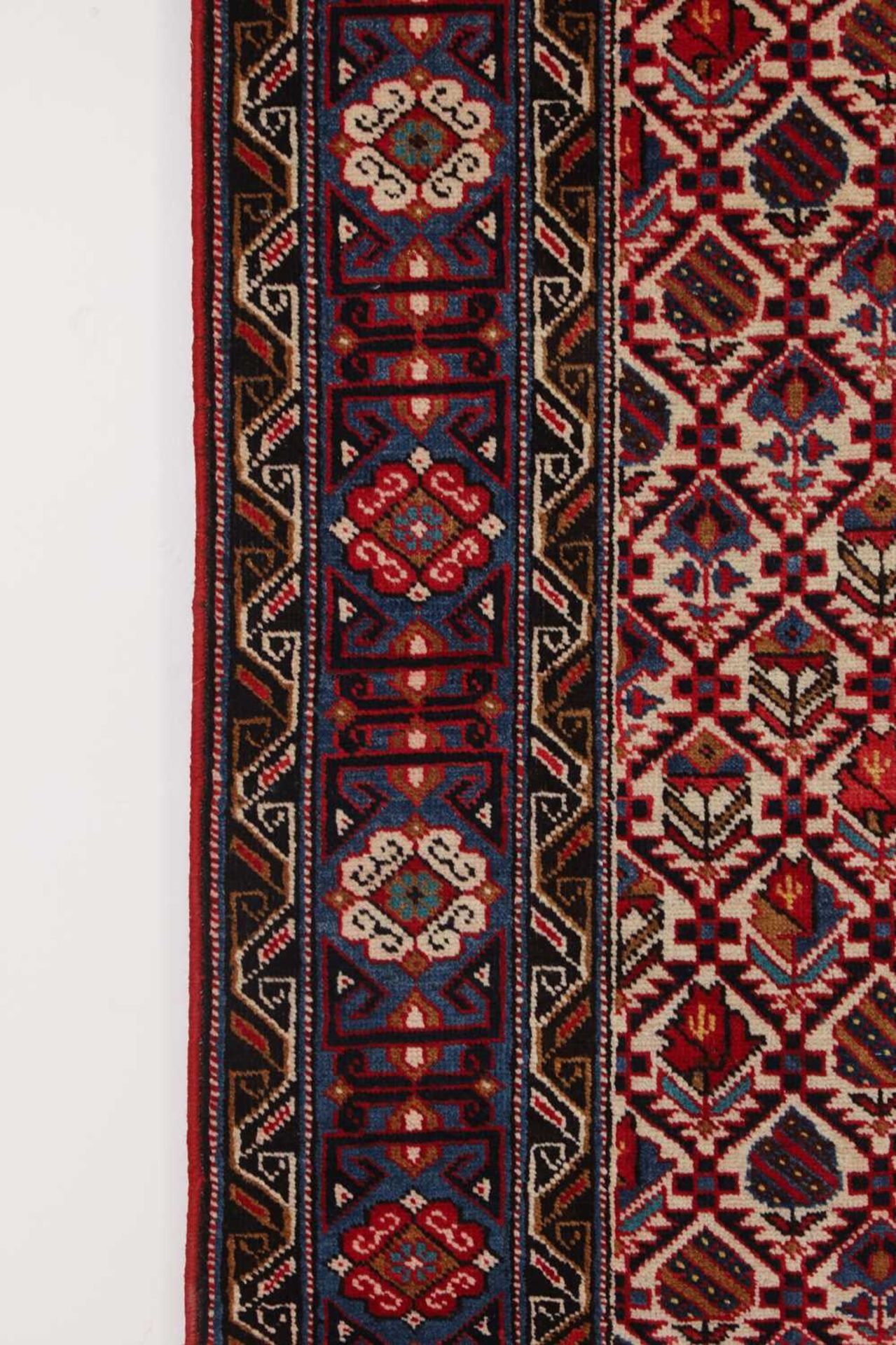 A wool runner of Caucasian design, - Image 4 of 5