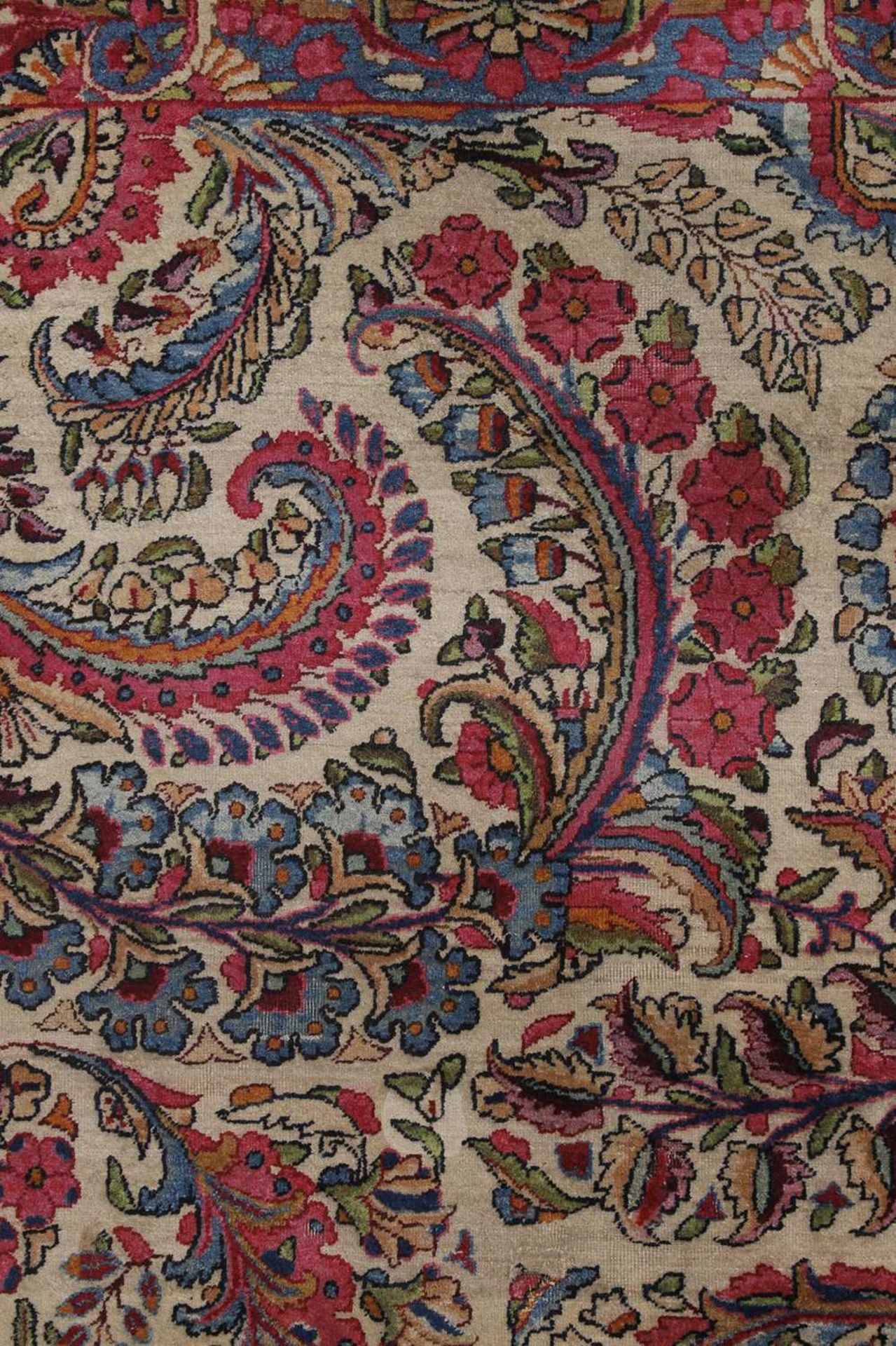 A Kirman wool carpet, - Image 3 of 5