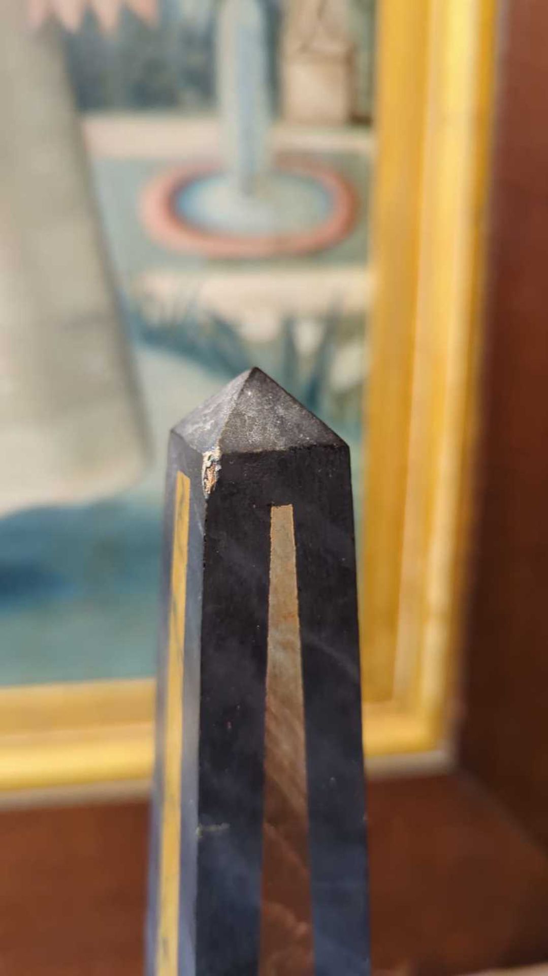 A pair of simulated pietra dura obelisks, - Bild 8 aus 19