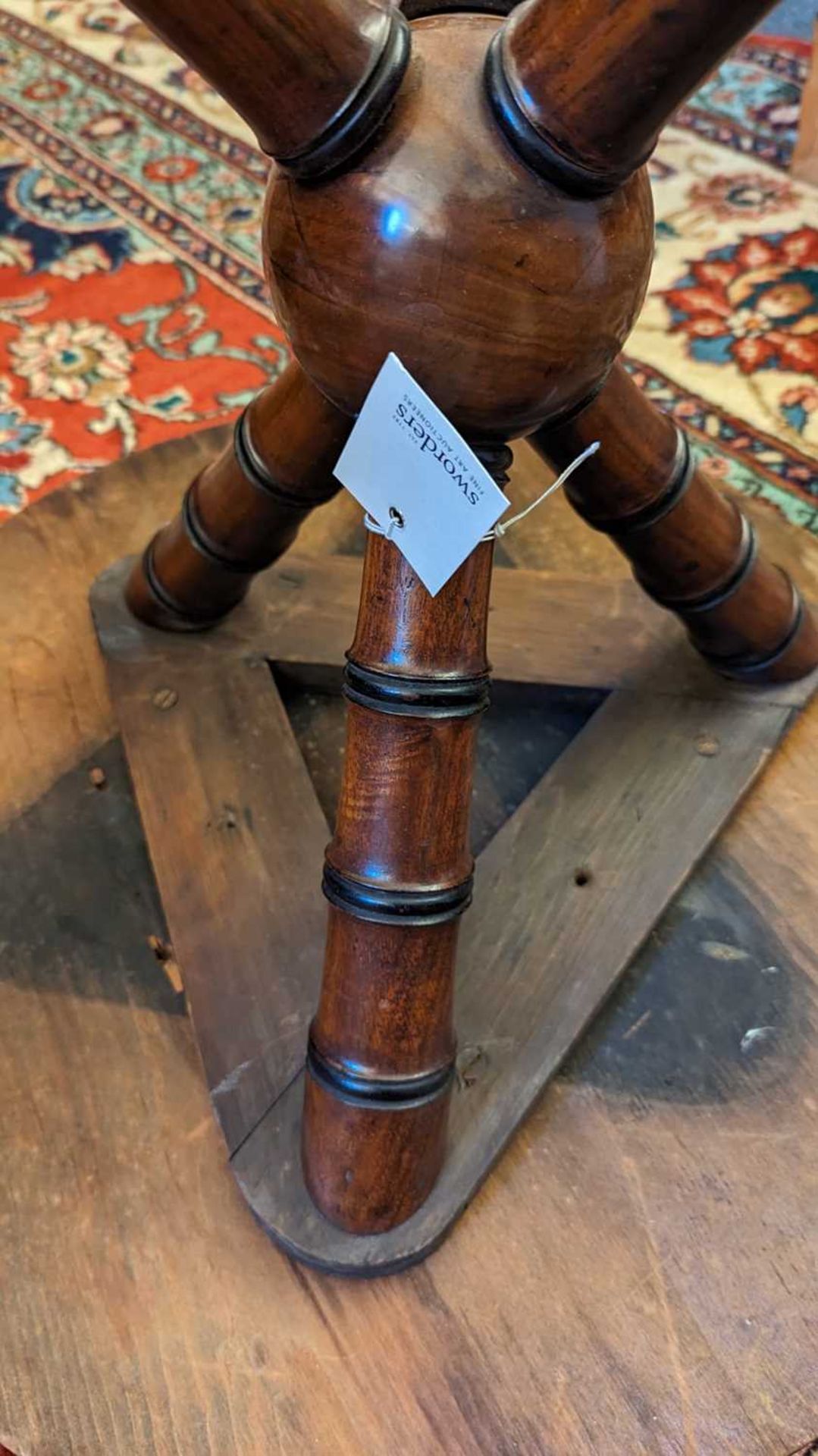 A Victorian walnut and pine gypsy table, - Bild 8 aus 14