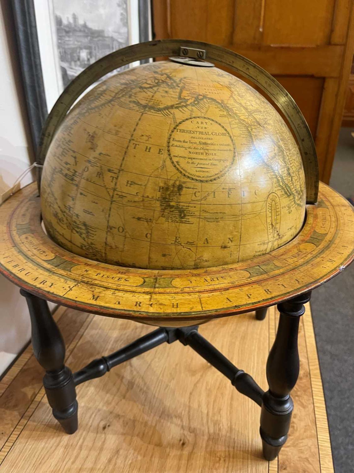 A pair of terrestrial and celestial library globes by J & W Cary, - Bild 17 aus 34